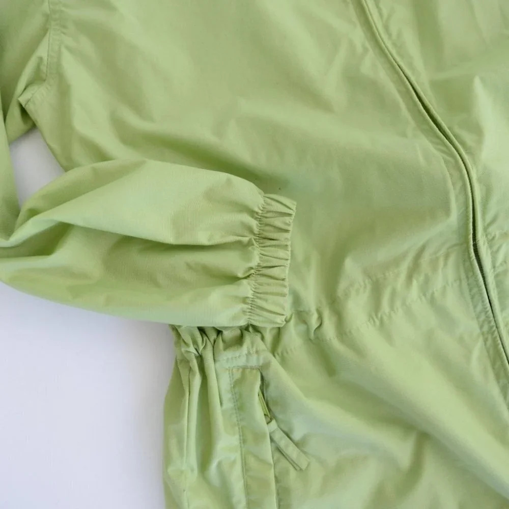 Vintage Northern Reflections Green Raincoat Zip up with Hood Drawstring Jacket S - Picture 16 of 16